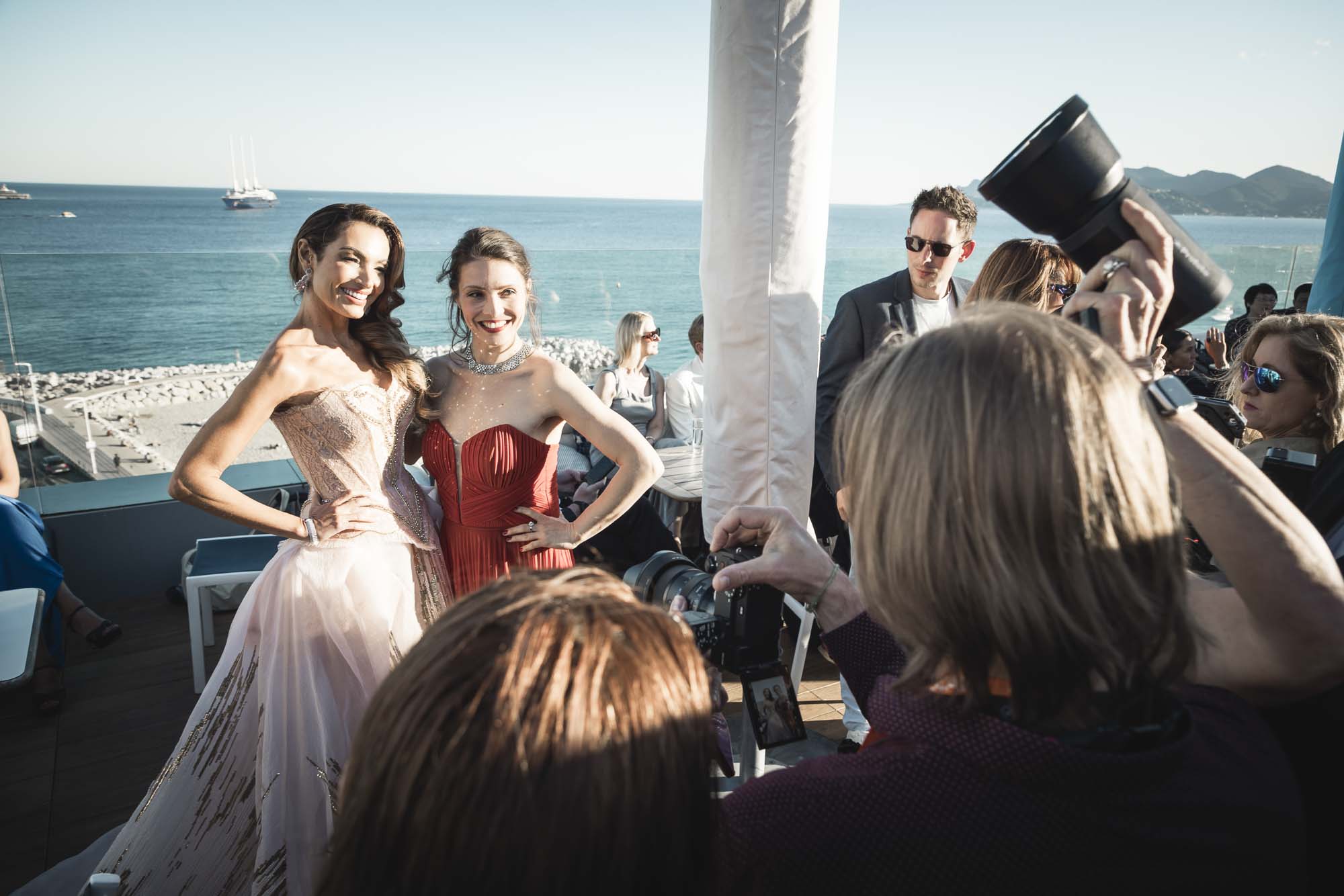 Vor den Kameras, mit Patricia Poeta, Cannes 2026. Foto: Jan E. Siebert